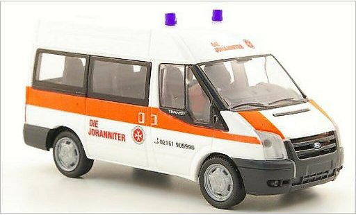 Ford Transit Bus 1/87 Rietze 06 Johanniter Monchengladbach coche miniatura