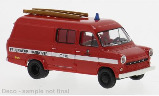 Ford Transit 1/87 Brekina 1970 Feuerwehr Hannover 1:87 coche miniatura
