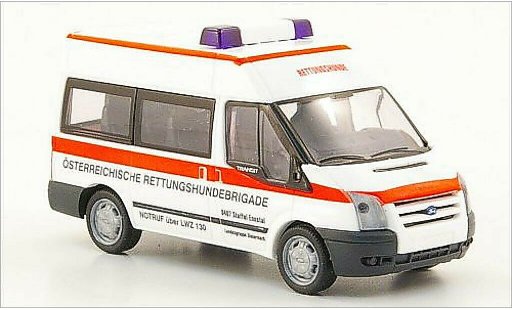 Ford Transit Bus 1/87 Rietze Rettungshundebrigade (AT) 2006 coche miniatura