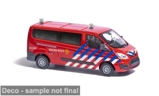Coche miniatura Ford Transit Custom 2012 Brandweer (NL) 1/87 Busch