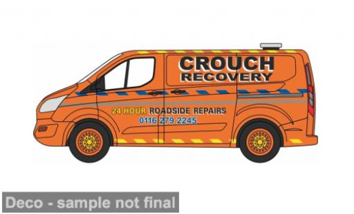 Coche miniatura Ford Transit Custom naranja Crouch Recovery 1/76 Oxford
