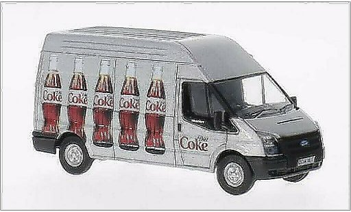 Ford Transit Kastenwagen 1/76 Oxford Hochtechofurgoneta LWB RHD Coca-Cola coche miniatura