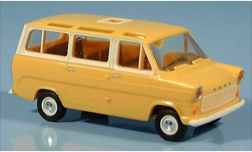Ford Transit Bus 1/87 Brekina IIb Panoramabus amarillo 1970 coche miniatura