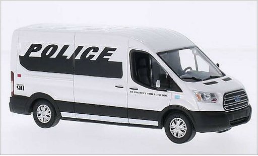 Ford Transit Kastenwagen 1/43 Greenlight furgoneta (v363) blanco/negro 2015 coche miniatura