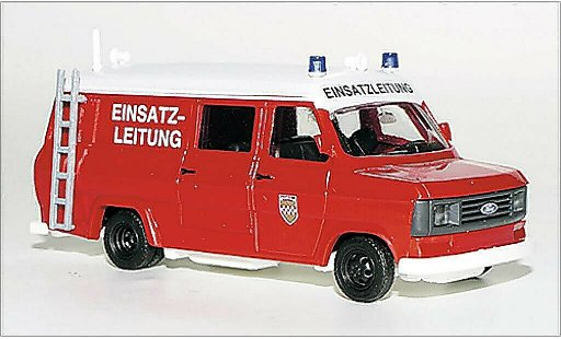 Ford Transit Bus 1/87 Busch Familiar Bomberos Hamm 1965 coche miniatura