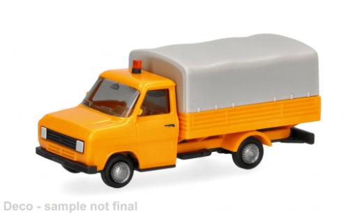 Coche miniatura Ford Transit naranja/beige 1/87 Herpa