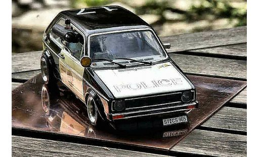Volkswagen Golf GTI 1/18 Solido police / polic&Atilde;&shy;a coche miniatura