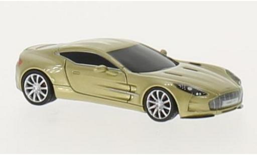 Coche miniatura Aston Martin One 1/87 FrontiArt -77 metalico beige Aston Martin One 1/87 FrontiArt -77 metalico beige coche miniatura