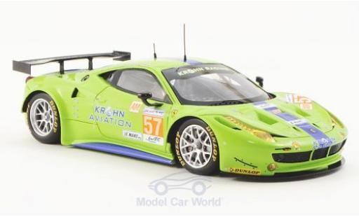 Coche miniatura Ferrari 458 Italia GT2 1/43 Fujimi Italia GT2 No.57 Krohn Racing 24h Le Mans 2012 Ferrari 458 Italia GT2 1/43 Fujimi Italia GT2 No.57 Krohn Racing 24h Le Mans 2012 coche miniatura