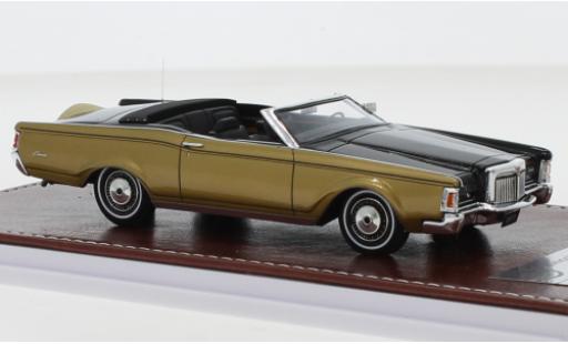 Coche miniatura Lincoln Mark 1/43 GIM   Great Iconic Models III Convertible negro/gold 1971 Lincoln Mark 1/43 GIM   Great Iconic Models III Convertible negro/gold 1971 coche miniatura