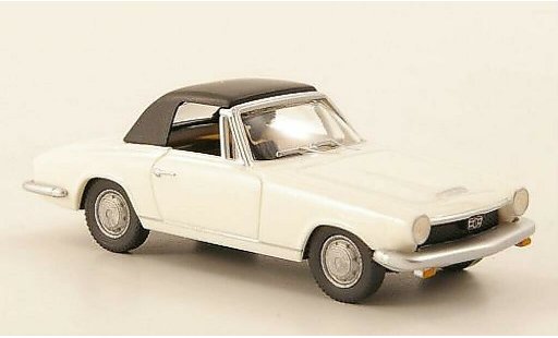 Glas 1700 GT Cabriolet 1/87 Wiking Descapotable blanco coche miniatura