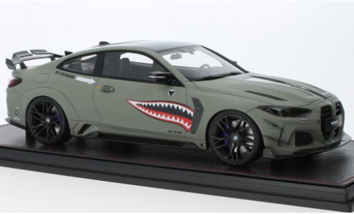 Bmw M4 1/18 GLM (G82) ByHumans Louisiana WBK gris clair 2022 coche miniatura
