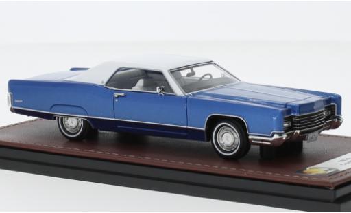 Coche miniatura Lincoln Continental 1/43 GLM Coupe metallise azul/blanche 1970 Lincoln Continental 1/43 GLM Coupe metallise azul/blanche 1970 coche miniatura
