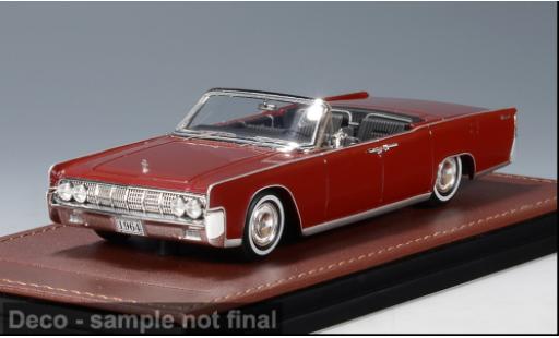 Coche miniatura Lincoln Continental 1/43 GLM Cabriolet rojo 1964 1:43 Lincoln Continental 1/43 GLM Cabriolet rojo 1964 1:43 coche miniatura