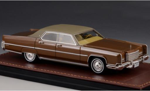 Coche miniatura Lincoln Continental 1/43 GLM Town Car metalico marron/matt-beige 1973 Lincoln Continental 1/43 GLM Town Car metalico marron/matt-beige 1973 coche miniatura