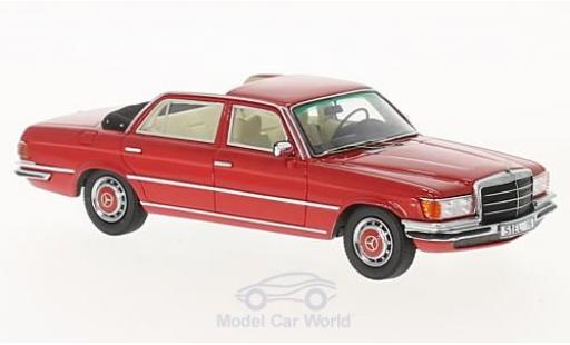 Mercedes 280 SE 1/43 GLM SEL (W116) Landaulet rojo coche miniatura