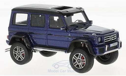 Coche miniatura Mercedes Classe G 1/43 GLM G550 4x4 metalico azul/negro 2016 Mercedes Classe G 1/43 GLM G550 4x4 metalico azul/negro 2016 coche miniatura