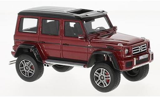 Coche miniatura Mercedes Classe G 1/43 GLM G550 4x4 metalico rojo/negro 2016 Mercedes Classe G 1/43 GLM G550 4x4 metalico rojo/negro 2016 coche miniatura