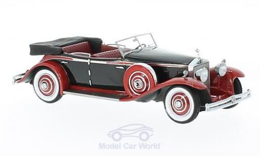 Rolls Royce Phantom 1/43 GLM II Brewster Newmarket Permanent Sport Sedan Cabriolet negro/rojo 1932 coche miniatura