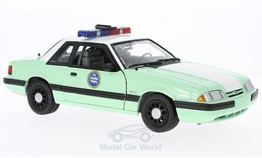 Coche miniatura Ford Mustang 1/18 GMP verde/blanco United States Border Patrol SSP 1988 Ford Mustang 1/18 GMP verde/blanco United States Border Patrol SSP 1988 coche miniatura