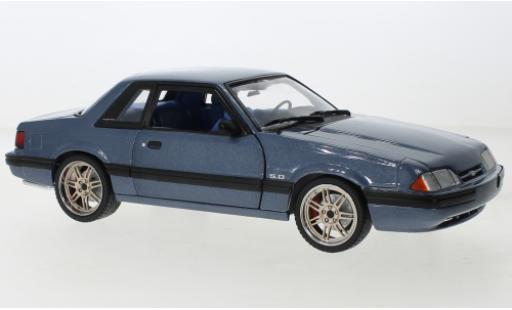 Coche miniatura Ford Mustang 1/18 GMP 5.0 LX metallise azul 1989 Ford Mustang 1/18 GMP 5.0 LX metallise azul 1989 coche miniatura