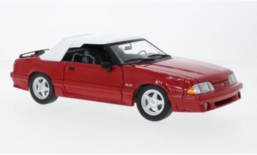 Ford Mustang 1/18 GMP GT Cabriolet rouge/blanche Beverly Hills Cop II 1991 coche miniatura