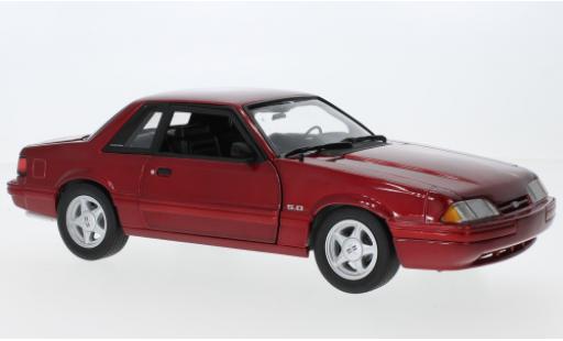 Ford Mustang 1/18 GMP LX 5.0 metallise rouge 1993 coche miniatura