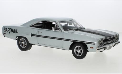 Coche miniatura Plymouth GTX 1/18 GMP Bardahl metallise gris 1970 Plymouth GTX 1/18 GMP Bardahl metallise gris 1970 coche miniatura