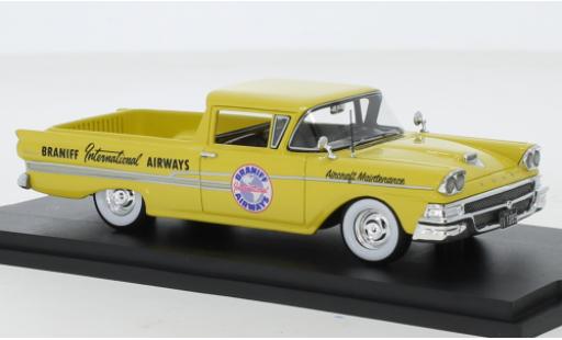 Ford Ranchero 1/43 Goldvarg Collections Braniff International Airways 1958 coche miniatura