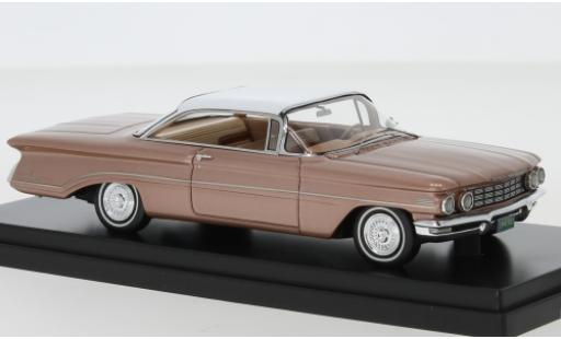 Oldsmobile 98 1/43 Goldvarg Collections metalico kupfer/blanco 1960 coche miniatura
