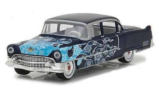 Coche miniatura Cadillac Fleetwood 1/64 Greenlight Series 60 azul/Dekor 1955 Cadillac Fleetwood 1/64 Greenlight Series 60 azul/Dekor 1955 coche miniatura