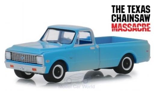 Coche miniatura Chevrolet C-10 1/64 Greenlight azul The Texas Chainsaw Massacre 1971 Chevrolet C-10 1/64 Greenlight azul The Texas Chainsaw Massacre 1971 coche miniatura