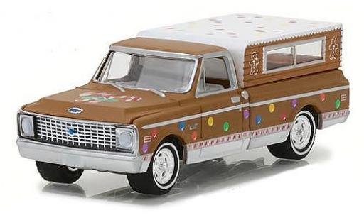 Coche miniatura Chevrolet C-10 1/64 Greenlight marron/Dekor 1972 avec Camper S Chevrolet C-10 1/64 Greenlight marron/Dekor 1972 avec Camper S coche miniatura