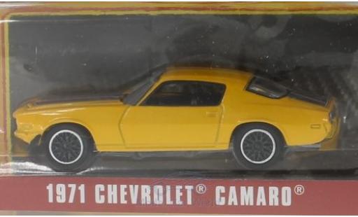 Coche miniatura Chevrolet Camaro 1/64 Greenlight amarillo 1971 Chevrolet Camaro 1/64 Greenlight amarillo 1971 coche miniatura