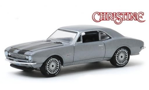 Chevrolet Camaro 1/64 Greenlight metalico gris/negro Christine 1967 coche miniatura