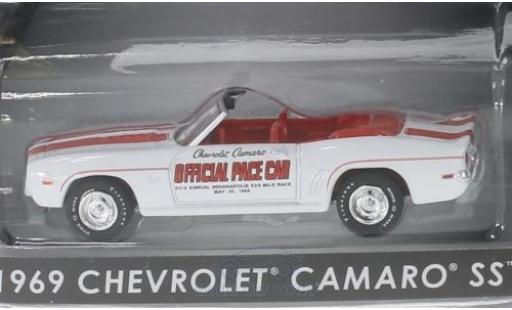 Chevrolet Camaro 1/64 Greenlight SS Convertible Offical Pace Car Indianapolis 500 1969 coche miniatura