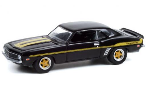 Chevrolet Camaro 1/64 Greenlight Yenko S/C Custom negro/Dekor 1969 coche miniatura