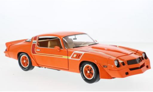 Chevrolet Camaro 1/18 Greenlight Z28 Hugger General Motors Special naranja 1980 1:18 coche miniatura