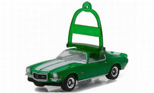 Chevrolet Camaro 1/64 Greenlight Z28 metalico verde/Dekor 1970 vacances Ornaments Series 1 sans Vitrine coche miniatura