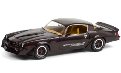 Chevrolet Camaro 1/18 Greenlight Z28 Yenko Turbo Z metalico marron/Dekor 1981 coche miniatura