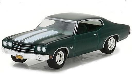 Chevrolet Chevelle 1/64 Greenlight SS 396 metalico verde Film John Wick 1970 coche miniatura