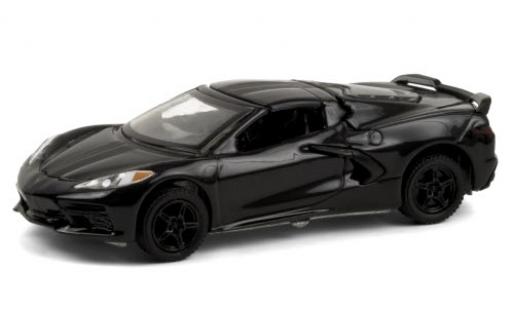 Coche miniatura Chevrolet Corvette 1/64 Greenlight (C8) Stingray negro 2020 Chevrolet Corvette 1/64 Greenlight (C8) Stingray negro 2020 coche miniatura