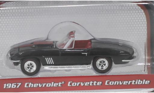 Coche miniatura Chevrolet Corvette 1/64 Greenlight Convertible negro/rojo 1967 Chevrolet Corvette 1/64 Greenlight Convertible negro/rojo 1967 coche miniatura