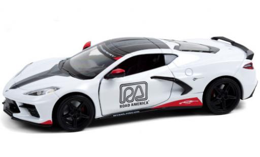 Coche miniatura Chevrolet Corvette 1/24 Greenlight Stingray (C8) Road America - Official Pace Car 2020 Chevrolet Corvette 1/24 Greenlight Stingray (C8) Road America - Official Pace Car 2020 coche miniatura