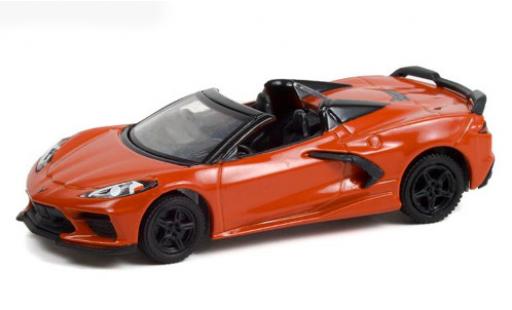 Coche miniatura Chevrolet Corvette 1/64 Greenlight Stingray Convertible metalico naranja 2021 Chevrolet Corvette 1/64 Greenlight Stingray Convertible metalico naranja 2021 coche miniatura