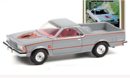 Coche miniatura Chevrolet El Camino 1/64 Greenlight gris/Dekor 1980 Chevrolet El Camino 1/64 Greenlight gris/Dekor 1980 coche miniatura
