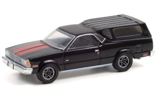 Coche miniatura Chevrolet El Camino 1/64 Greenlight SS negro/rojo 1981 mit Campingaufbau Chevrolet El Camino 1/64 Greenlight SS negro/rojo 1981 mit Campingaufbau coche miniatura
