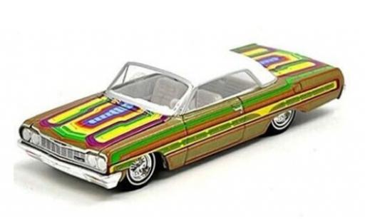 Coche miniatura Chevrolet Impala 1/64 Greenlight Lowrider metallise beige/Dekor 1964 1:64 Chevrolet Impala 1/64 Greenlight Lowrider metallise beige/Dekor 1964 1:64 coche miniatura