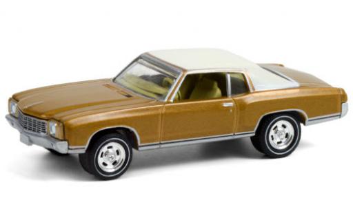 Coche miniatura Chevrolet Monte Carlo 1/64 Greenlight gold/matt-blanco 1970 50th Anniversaire of Chevrolet Monte Carlo 1/64 Greenlight gold/matt-blanco 1970 50th Anniversaire of coche miniatura
