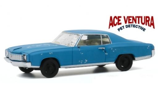 Coche miniatura Chevrolet Monte Carlo 1/43 Greenlight matt-azul Ace Ventura - Pet Detective 1972 avec traces d Chevrolet Monte Carlo 1/43 Greenlight matt-azul Ace Ventura - Pet Detective 1972 avec traces d coche miniatura